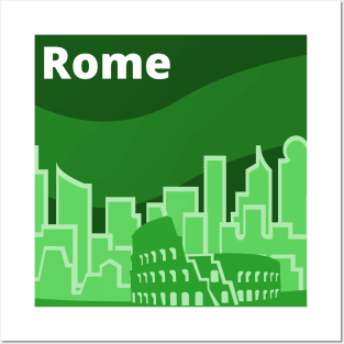 Rome Skyline Posters and Art